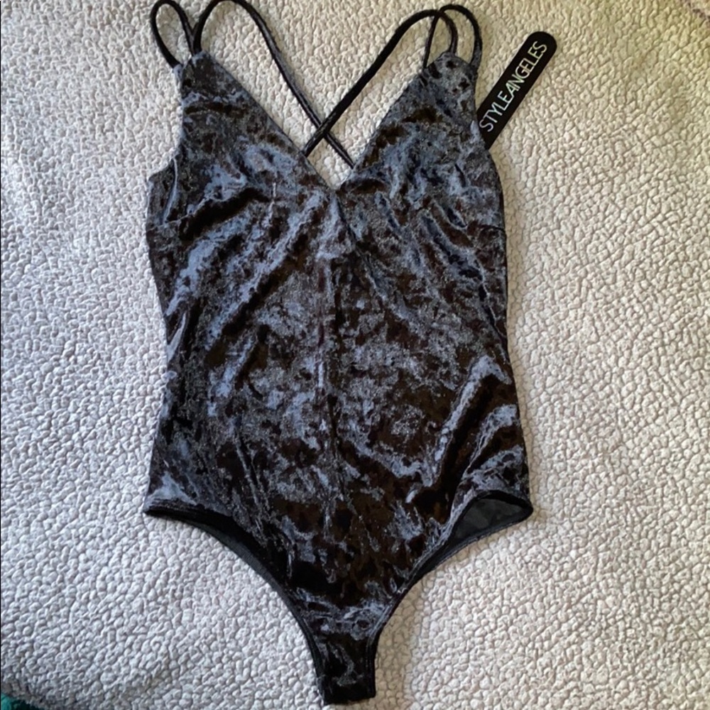 Velvet bodysuit